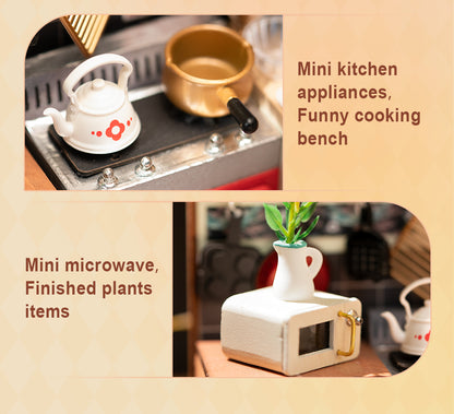 Rolife DIY Miniature House - Cozy Kitchen DG159 - Mô hình nhà gỗ tí hon DIY - Rolife DG159