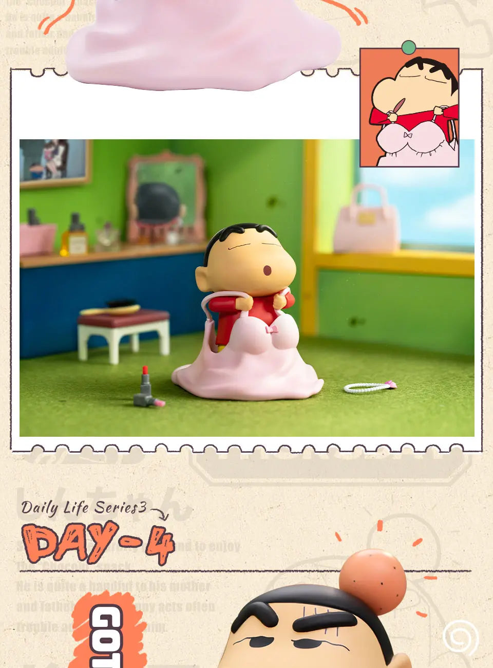 CRAYON SHIN-CHAN DAILY 3RD - Mô hình Blind Box bông (Plush) - 52TOYS