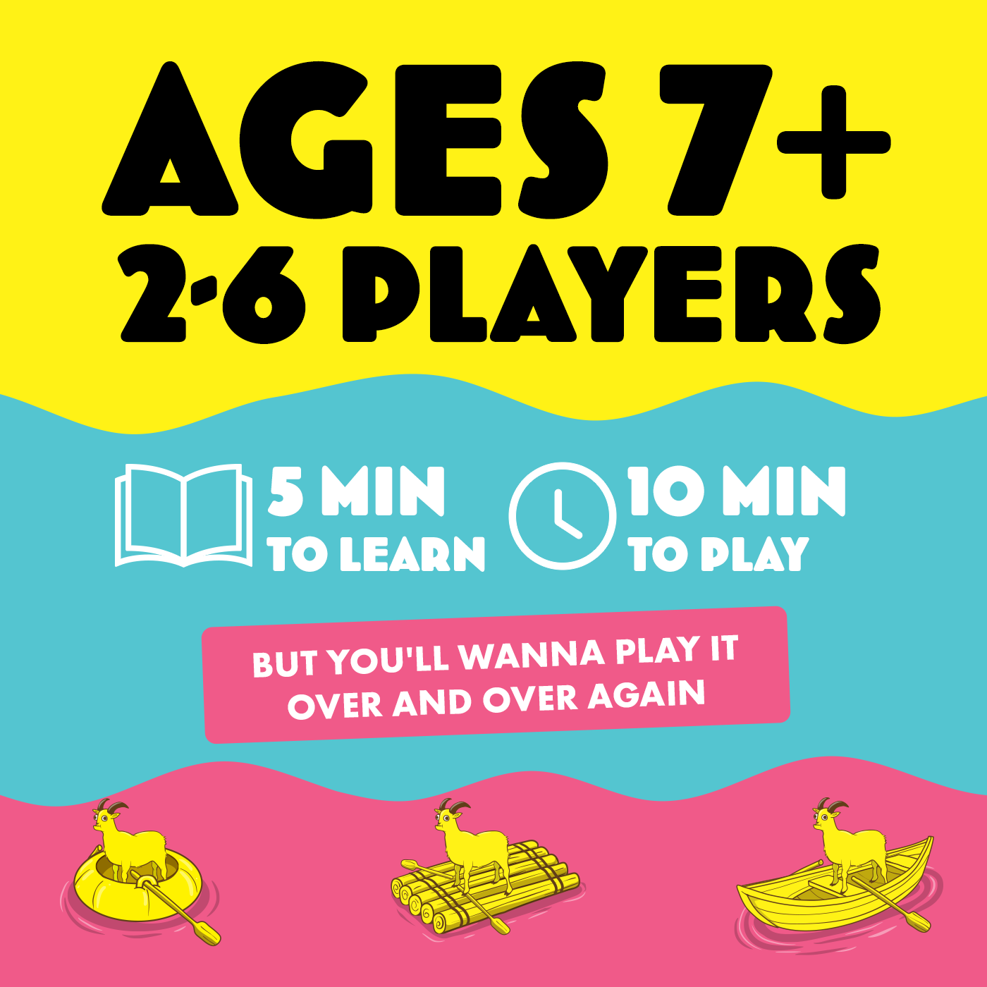 Row Your Goat - Trò chơi thẻ bài phản xạ & tốc độ - Exploding Kittens