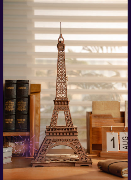 Rolife Night of the Eiffel Tower TGL01 - Mô hình gỗ 3D lắp ráp có đèn LED - Robotime Rolife