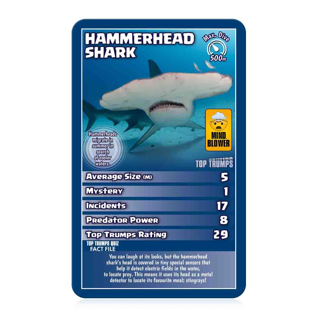 Sharks Top Trumps Card Game - Trò Chơi Thẻ Bài Cá Mập Giáo Dục - Winning Moves - Góc nhìn khác 3