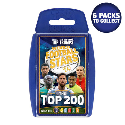 World Football Stars Top 200 - Pack 1 Top Trumps Card Game - Thẻ bài Bóng đá Sưu tầm Winning Moves - Hình ảnh sản phẩm