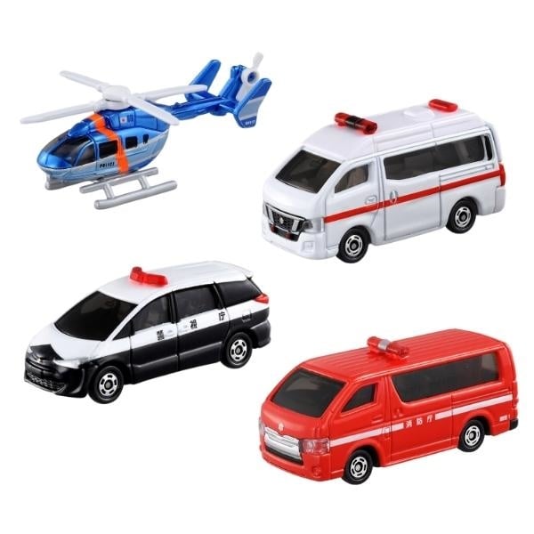 Tomica Launch! Emergency Vehicle Set