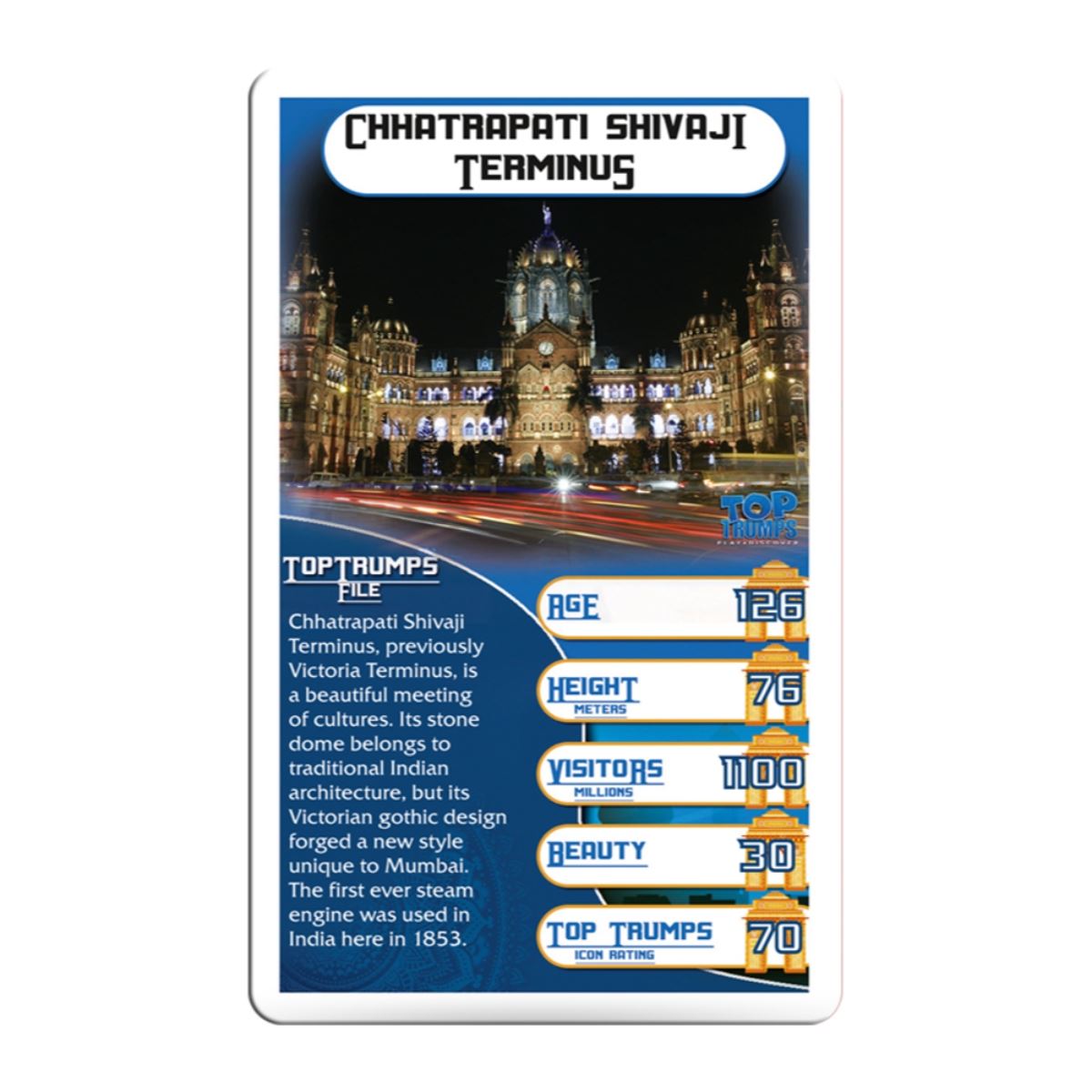 Monuments of India Top Trumps Card Game - Trò Chơi Thẻ Bài Kiến Trúc Ấn Độ - Winning Moves - Góc nhìn khác 3