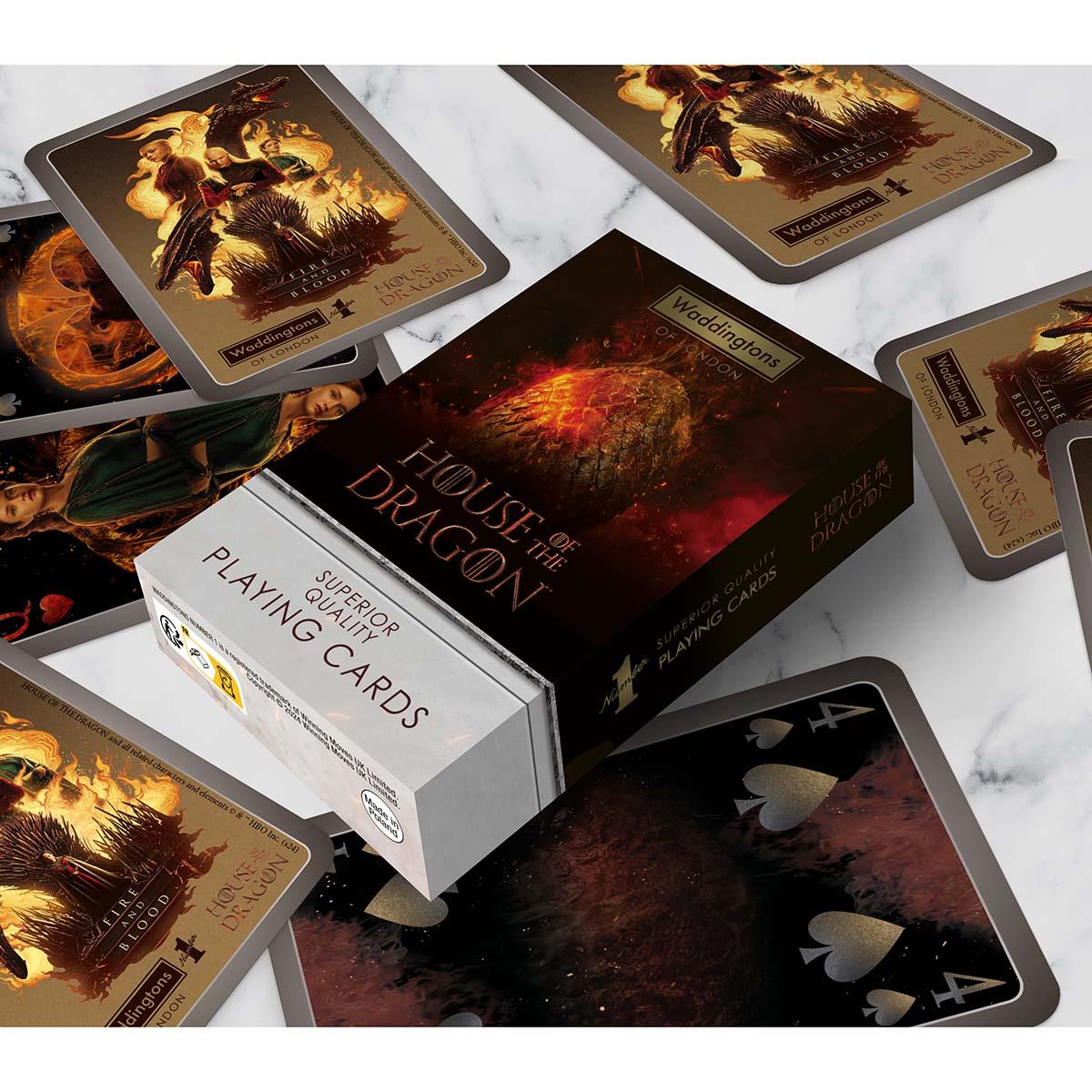 House of the Dragon Waddingtons Number 1 Playing Cards - Bộ Bài Tây Cao Cấp - Winning Moves - Hình ảnh chi tiết 2