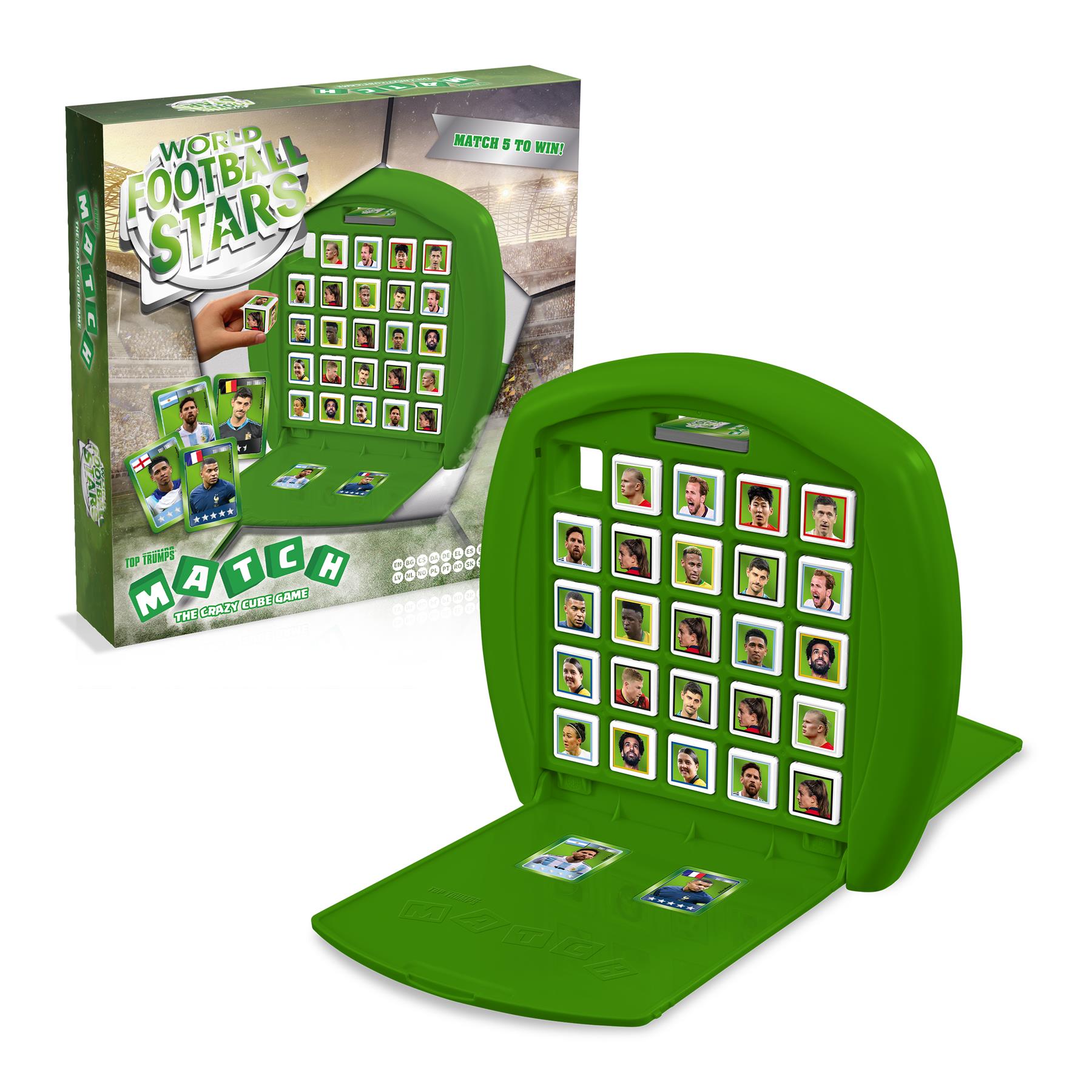 World Football Stars Green Top Trumps Match - Trò Chơi Xếp Khối Trí Tuệ Siêu Sao Bóng Đá - Winning Moves - Hình ảnh chi tiết 2