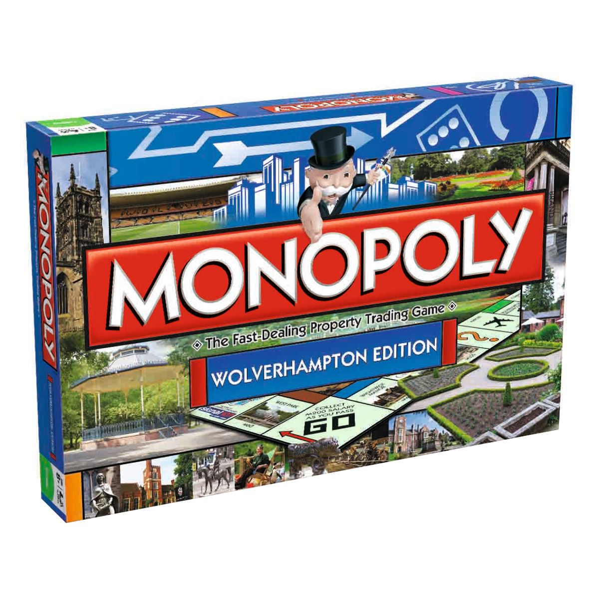 Wolverhampton Monopoly Board Game | Cờ Tỷ Phú Phiên Bản Wolverhampton | Winning Moves UK - Hình ảnh sản phẩm