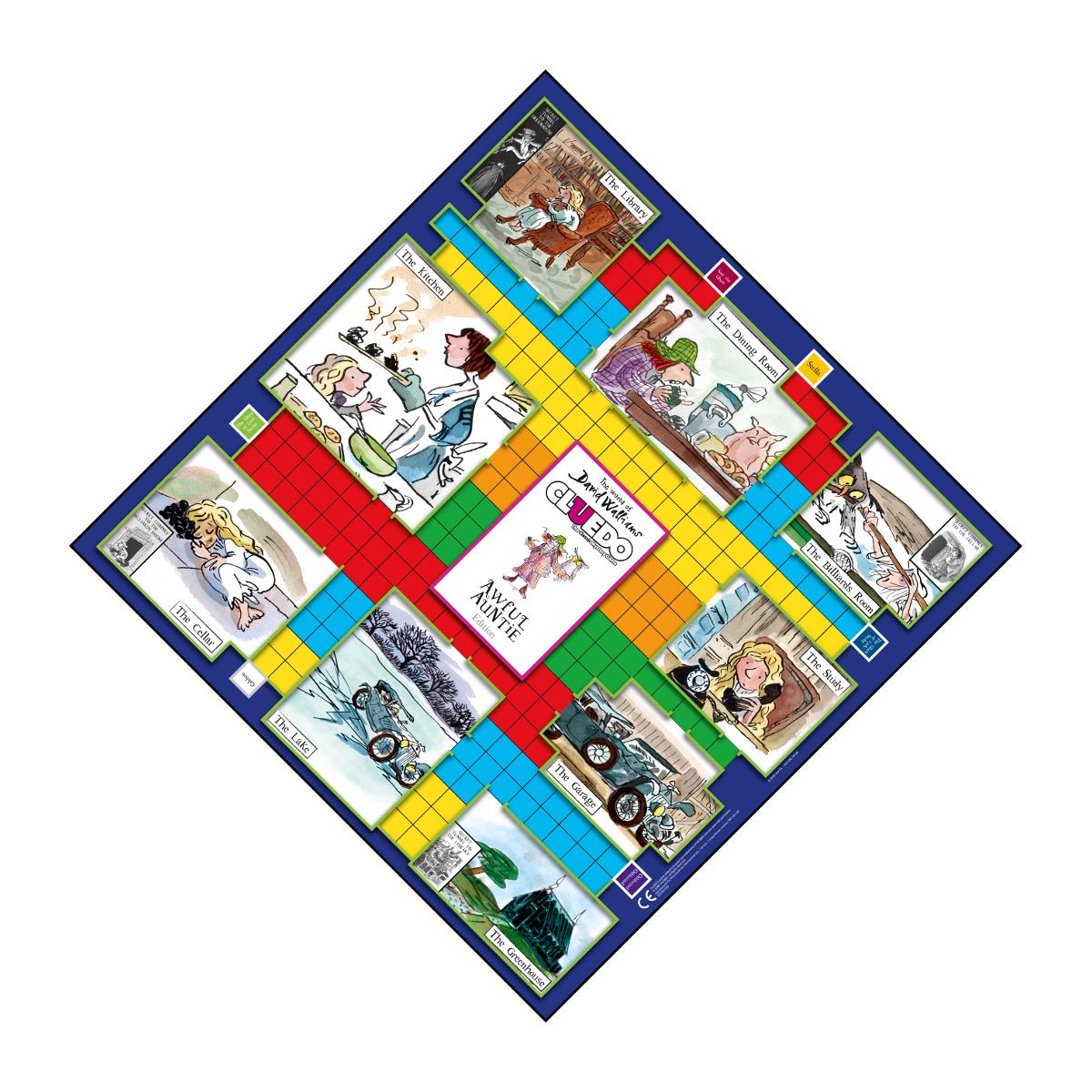 David Walliams 'Awful Auntie' Cluedo Mystery Board Game - Trò chơi Giải đố Bí ẩn - Winning Moves - Góc nhìn khác 3