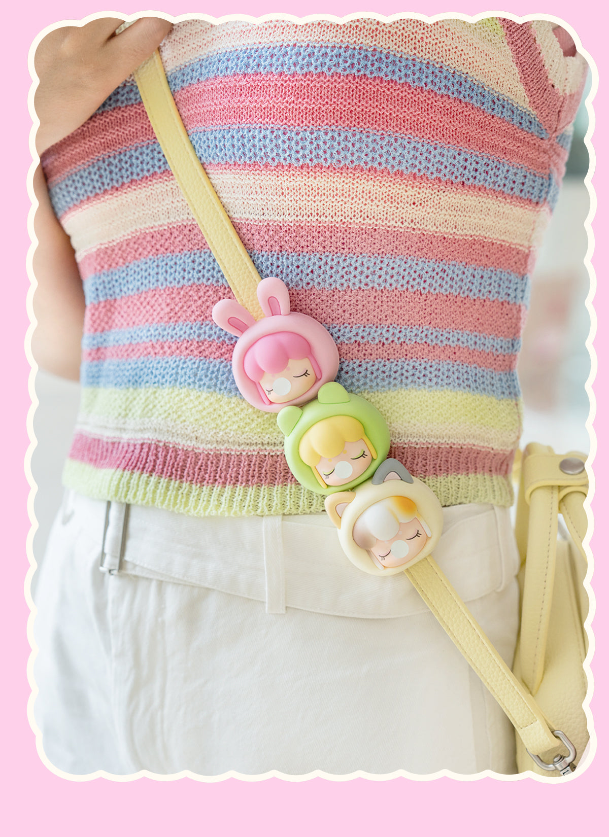 Rolife Baby Nanci Fluffy Party Phone Chain - Dây đeo điện thoại bông xù Blind Box - Rolife PZC05