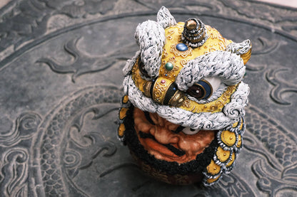 Daruma Doll-Lion Dance-Yellow - Mô Hình Art Toy Giới Hạn - WeArtDoing - Hình ảnh bổ sung 5