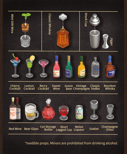 Rolife Super Creator Leisurely Cheers Bar Miniature House (DW012) - Mô hình quán bar nhựa lắp ráp - Rolife