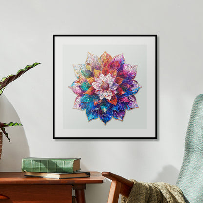Rowood Wooden Jigsaw Puzzle - Mystic Mandala Flower - Bộ xếp hình gỗ 200 mảnh - Rolife