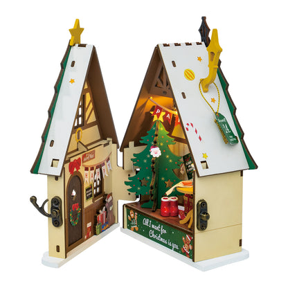 Rolife DIY Miniature House - Twinkling Christmas House DS036 - Mô hình nhà gỗ tí hon Giáng sinh - Rolife DS036