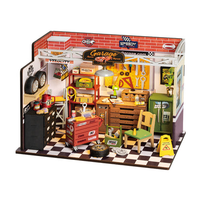 Rolife DIY Miniature House Kit - Garage Workshop DG165 - Mô hình nhà gỗ tí hon tự làm - Rolife