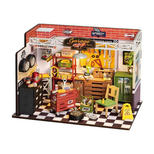 Rolife DIY Miniature House Kit - Garage Workshop DG165 - Mô hình nhà gỗ tí hon tự làm - Rolife