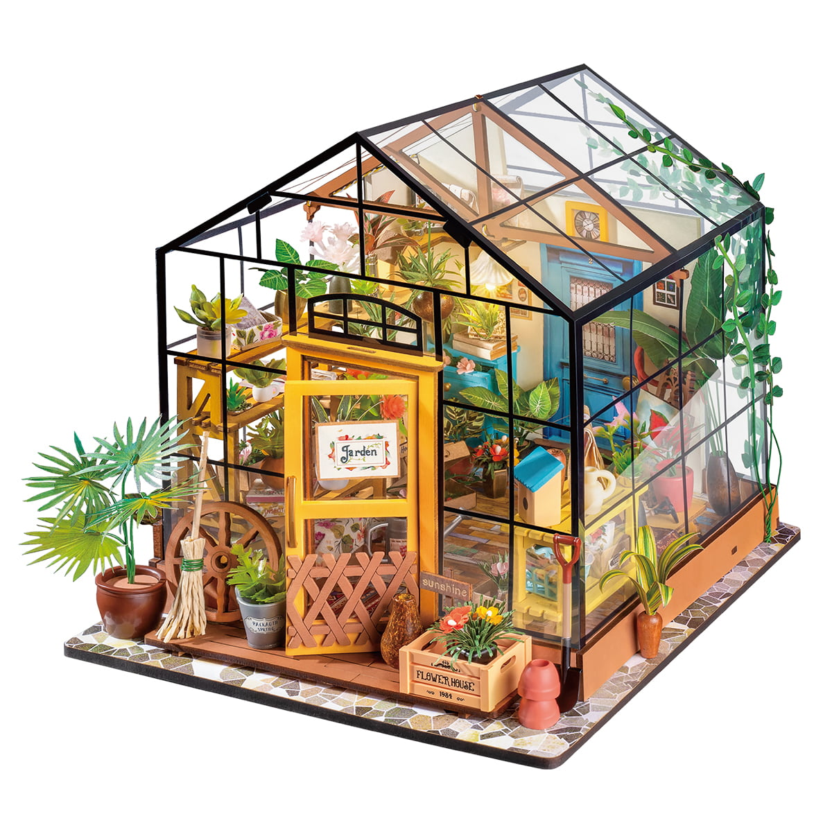 Rolife Cathy's Flower House DG104 - Mô hình nhà gỗ tí hon DIY - Rolife