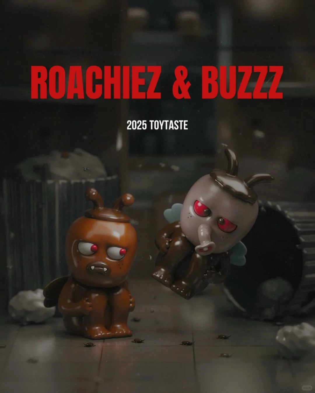 517 Cockroach and Fly Z - Mô Hình Sofubi Nghệ Thuật - 517.TOY