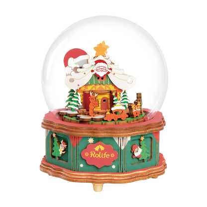 Rolife DIY Music Box - Christmas Town AM46 - Mô hình hộp nhạc gỗ lắp ráp - Rolife AM46