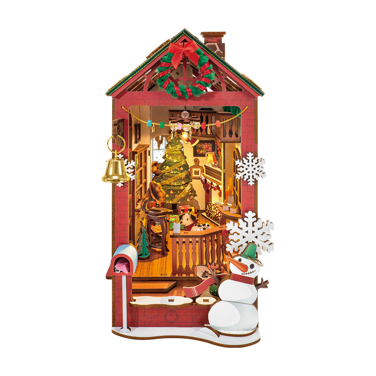 Rolife DIY Book Nook Insert - Christmas Indoor Scene TGC07 - Mô hình gỗ 3D lắp ráp - Rolife