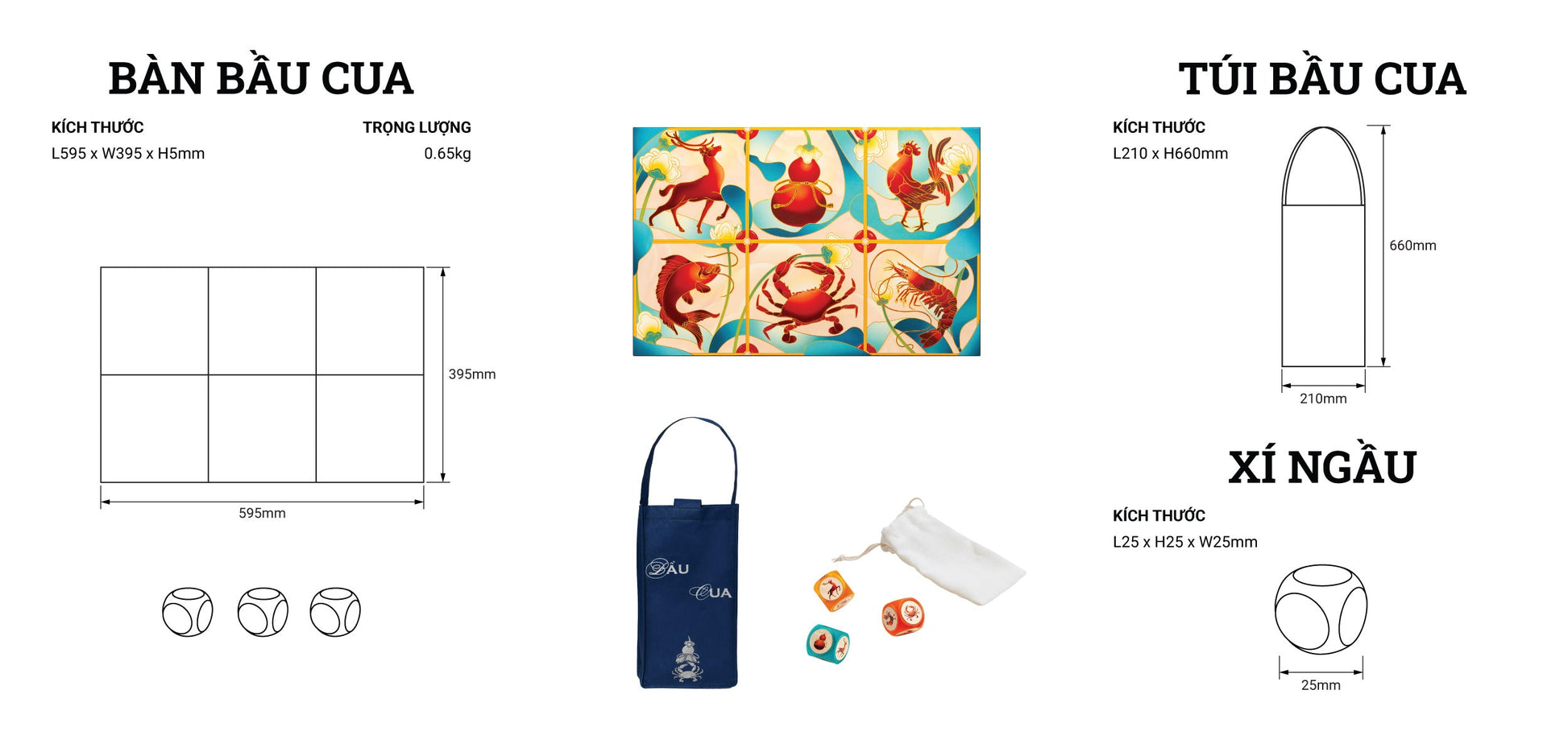 Bầu Cua Lộc Uyển - Trò Chơi Dân Gian Nghệ Thuật Cao Cấp - Maztermind Maztermind - ảnh 7 - Board Game