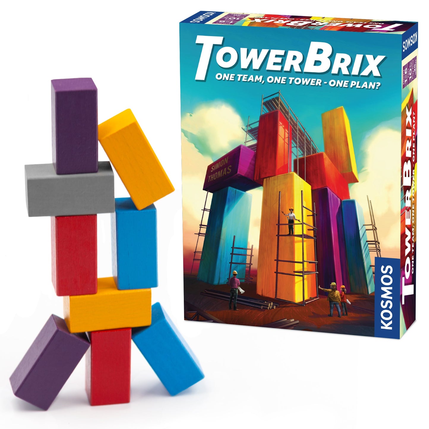 TowerBrix - Board Game Kỹ Năng Xây Tháp Hợp Tác - Thames & Kosmos - Hình ảnh sản phẩm