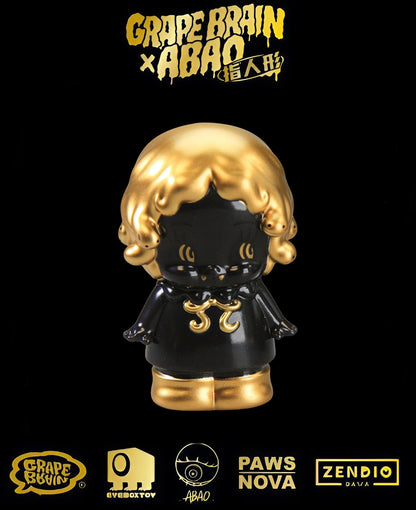 GRAPE BRAIN x ABAO BLACK AND GOLD BLINDBOX - Mô Hình Art Toy Sưu Tầm Chính Hãng - Grape Brain - Hình ảnh bổ sung 8