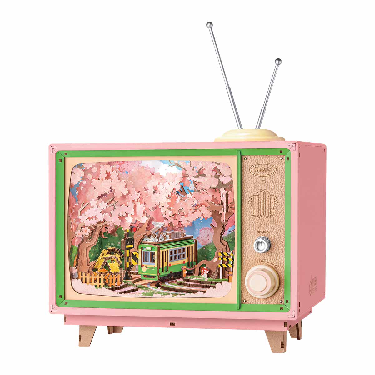 Rolife DIY Music Box - Sakura Dreamy Tour AMT02 - Mô hình gỗ hộp nhạc tự lắp ráp - Rolife
