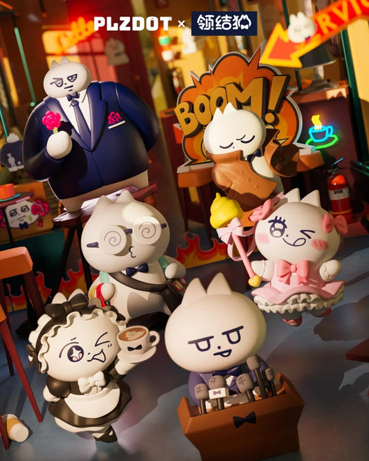 PLZDOT Bow Tie Cat "A Little Cat Like Me" Series - Mô hình Blindbox Mèo Thắt Nơ PLZDOT