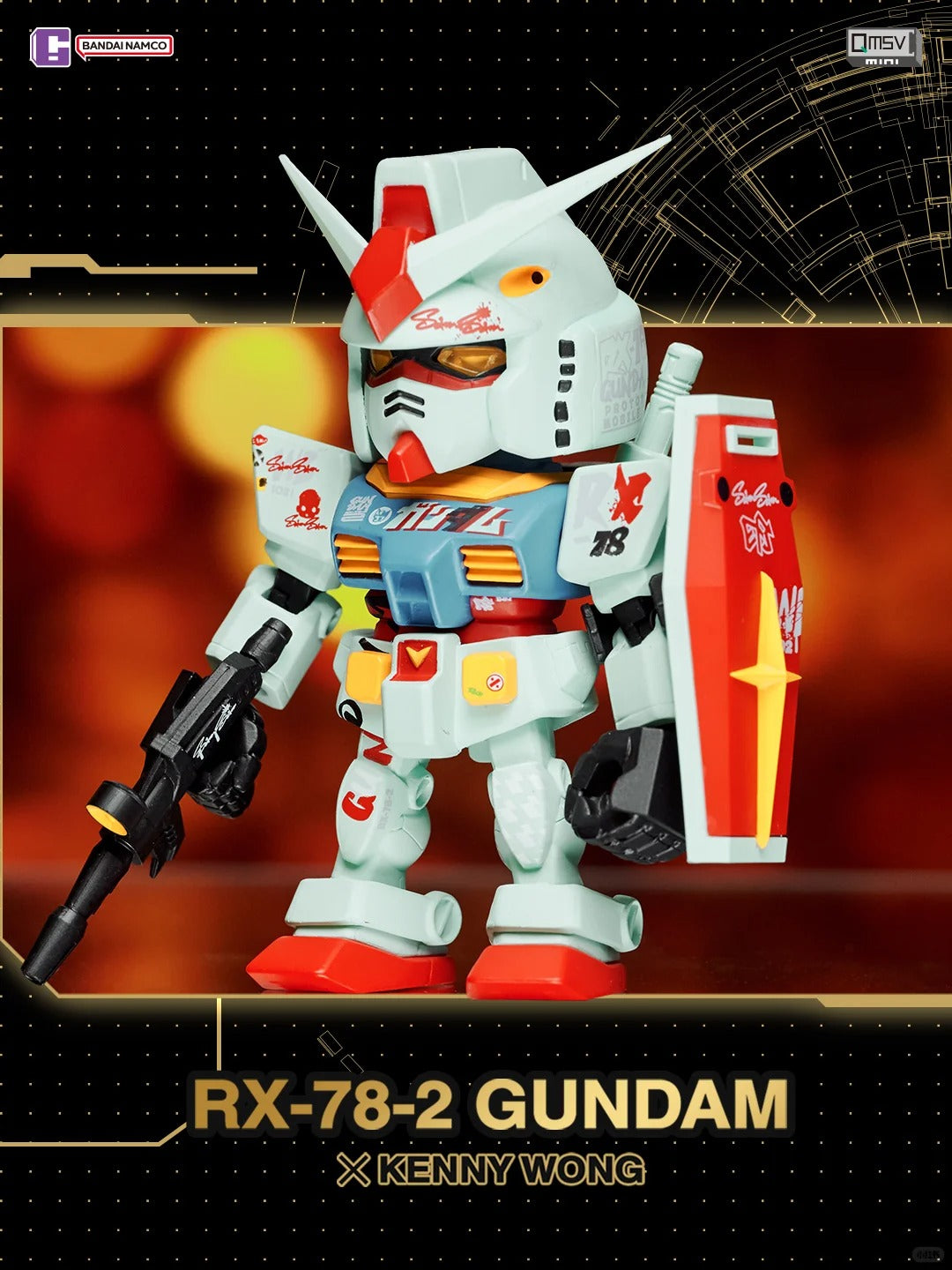 QMSV MINI Artist Collaboration Blind Box - Mô Hình Art Toy Gundam Nghệ Thuật QMSV