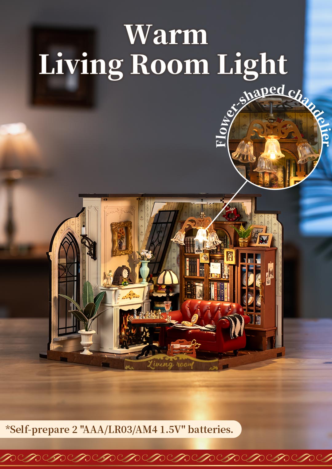 Catherine's Living Room DG175 - Mô hình nhà gỗ tí hon DIY - Rolife