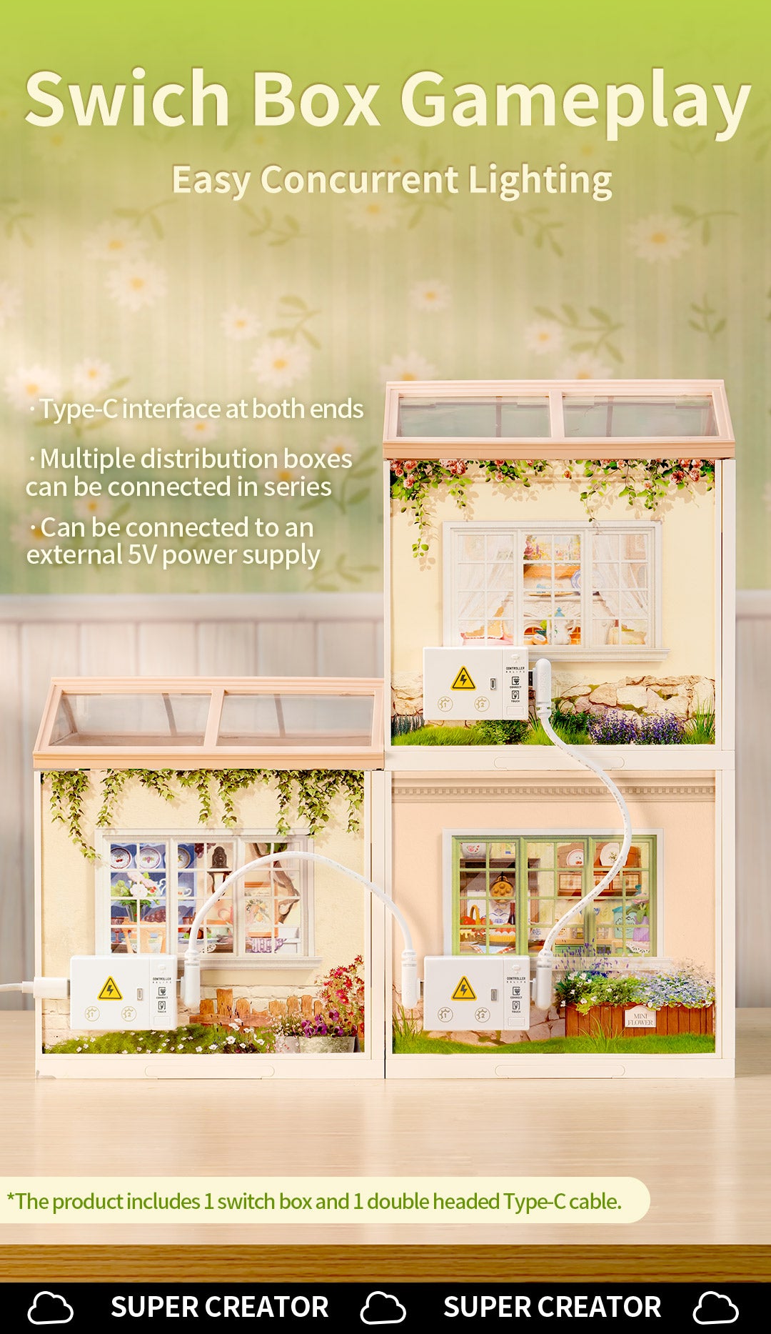 Rolife Holiday Tea Time DIY Miniature House DW023 - Nhà Mô Hình Mini DIY Tự Lắp Ráp - Rolife