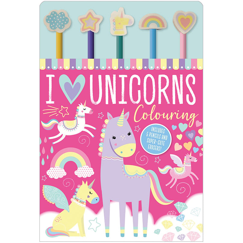 I Love Unicorns Colouring