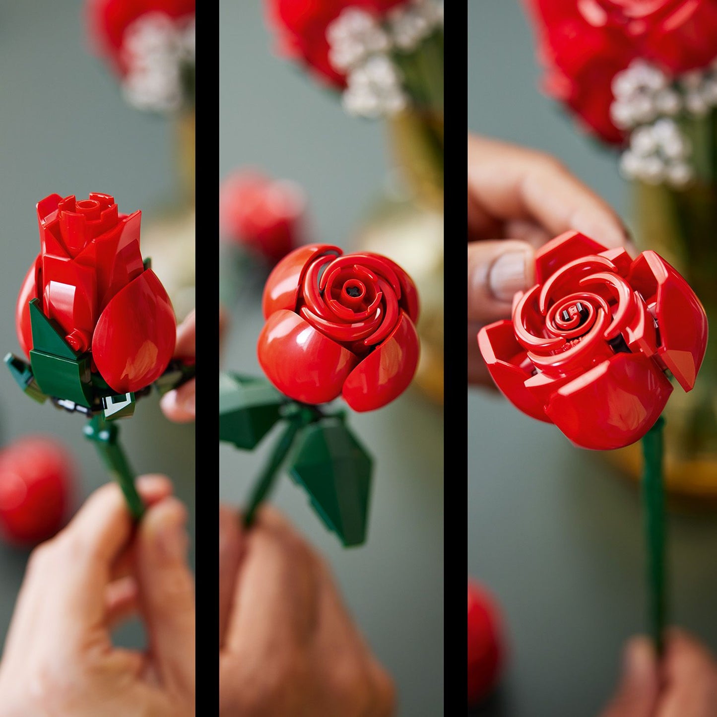 LEGO® ICONS™ Bouquet of Roses - Bó Hoa Hồng Trang Trí - LEGO 10328 LEGO - ảnh 3 - Lego