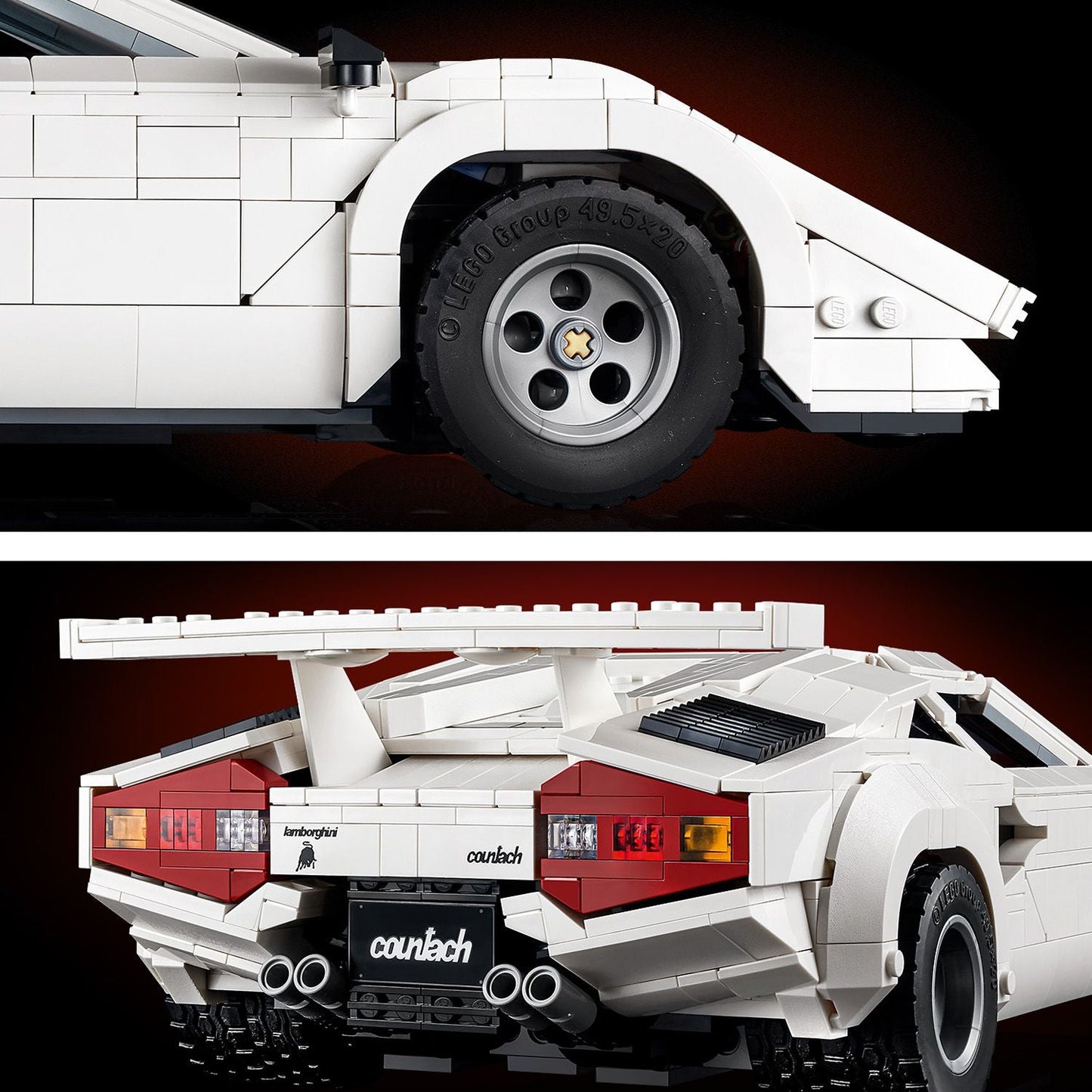 LEGO® ICONS™ Lamborghini Countach 5000 Quattrovalvole - Mô hình lắp ráp siêu xe cao cấp 10337 LEGO - ảnh 2 - Đồ chơi lắp ráp