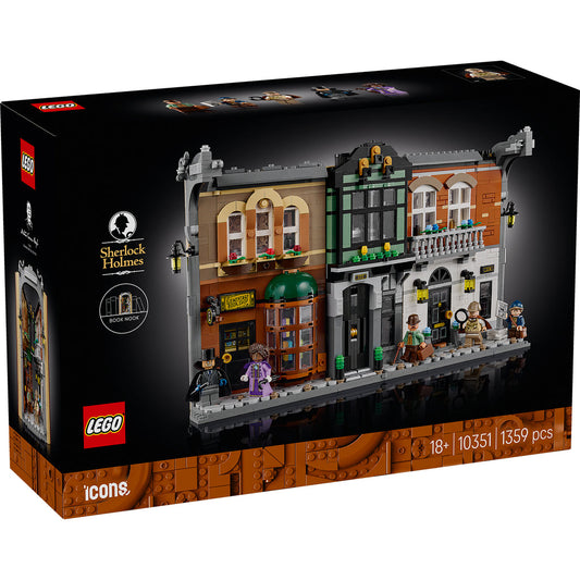 LEGO® ICONS Sherlock Holmes: Book Nook - Mô Hình Trang Trí Kệ Sách 10351