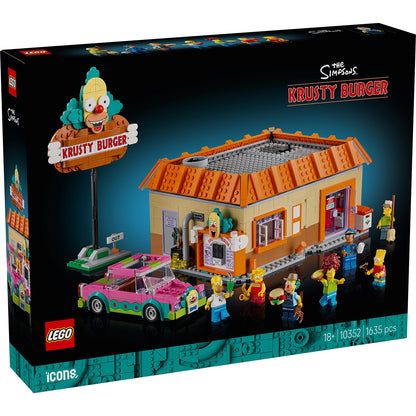 LEGO® ICONS™ The Simpsons™: Krusty Burger - Mô hình lắp ráp nhà hàng Springfield (10352) - Hình ảnh sản phẩm