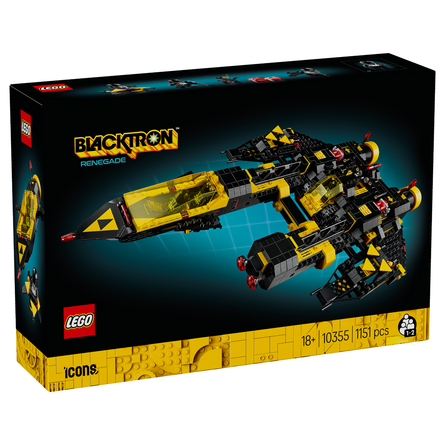 LEGO® ICONS™ Blacktron Renegade - Mô Hình Tàu Vũ Trụ Cổ Điển 10355 - LEGO - Hình ảnh sản phẩm