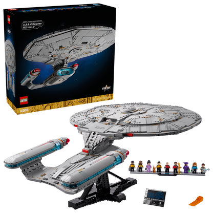 LEGO® Icons Star Trek: U.S.S. Enterprise NCC-1701-D™ - Đồ chơi lắp ráp mô hình tàu vũ trụ LEGO 10356 LEGO - ảnh 8 - Building 