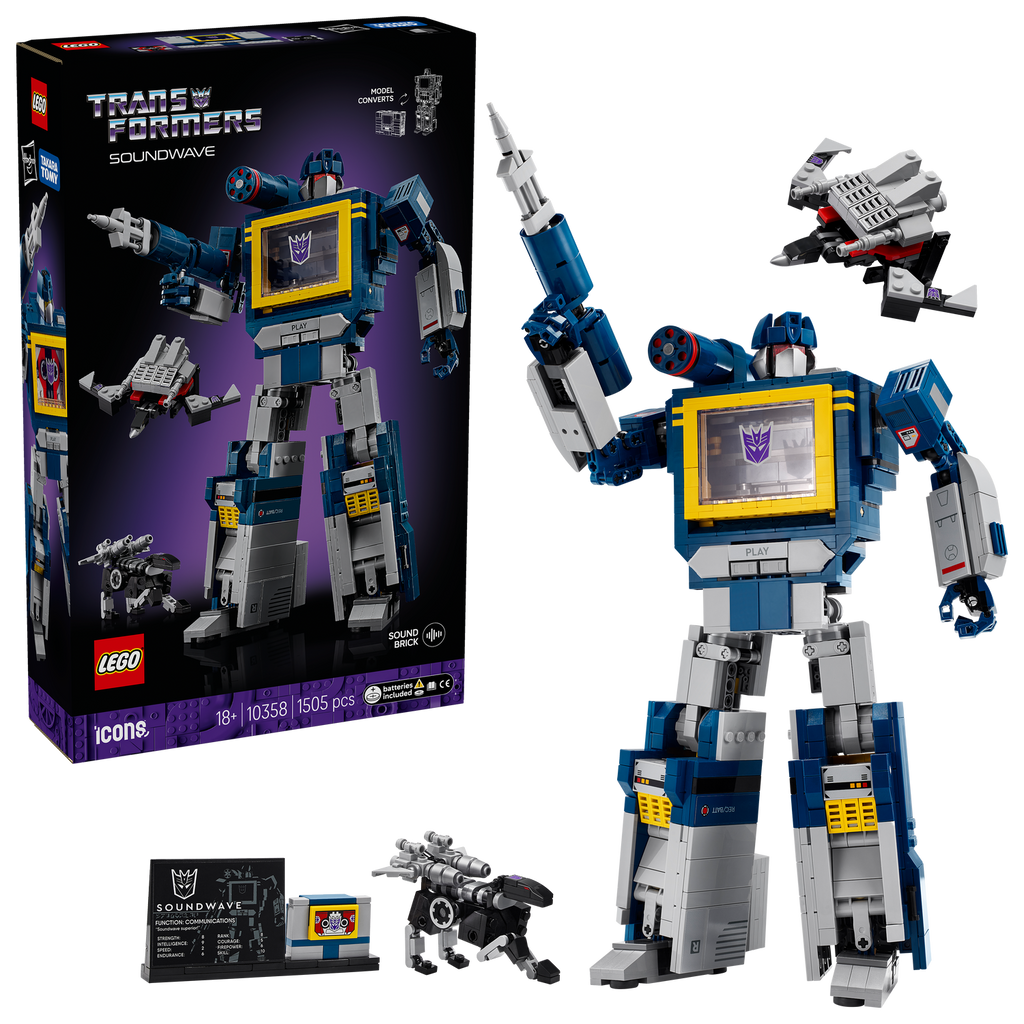 LEGO® ICONS™ Transformers: Soundwave - Mô Hình Robot Biến Hình Decepticon 10358 LEGO - ảnh 8 - LEGO Icons