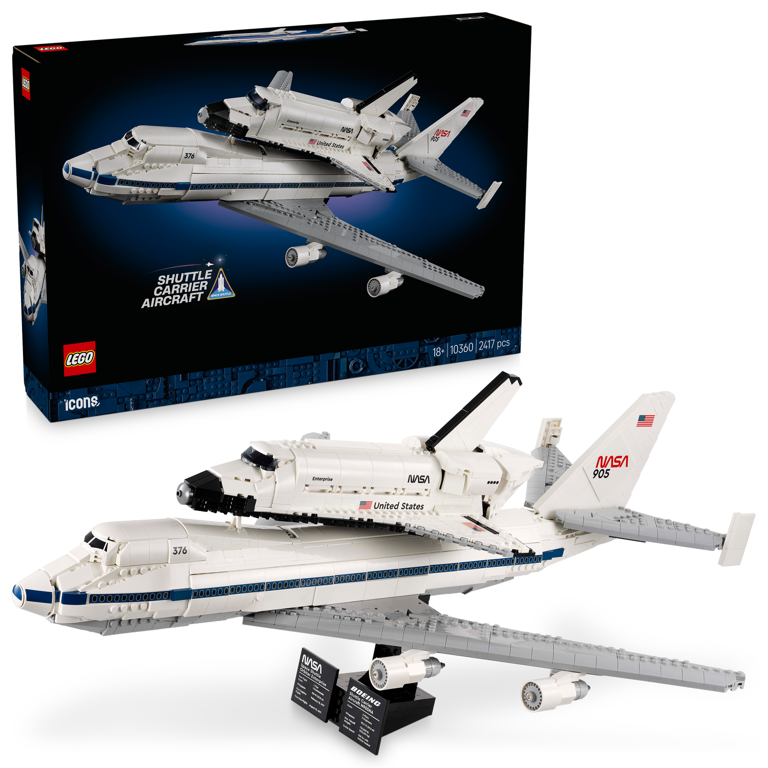 LEGO® ICONS™ Shuttle Carrier Aircraft