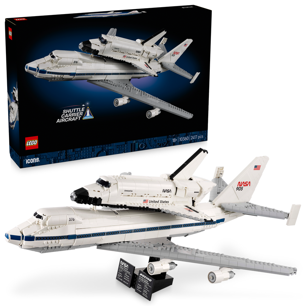 LEGO® ICONS™ Shuttle Carrier Aircraft - Mô Hình Máy Bay Boeing 747 Và Tàu Con Thoi NASA Enterprise - LEGO 10360