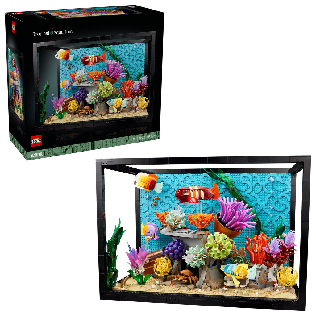 LEGO® Icons Tropical Aquarium - Bộ Lắp Ráp Bể Cá Nhiệt Đới 10366 - LEGO