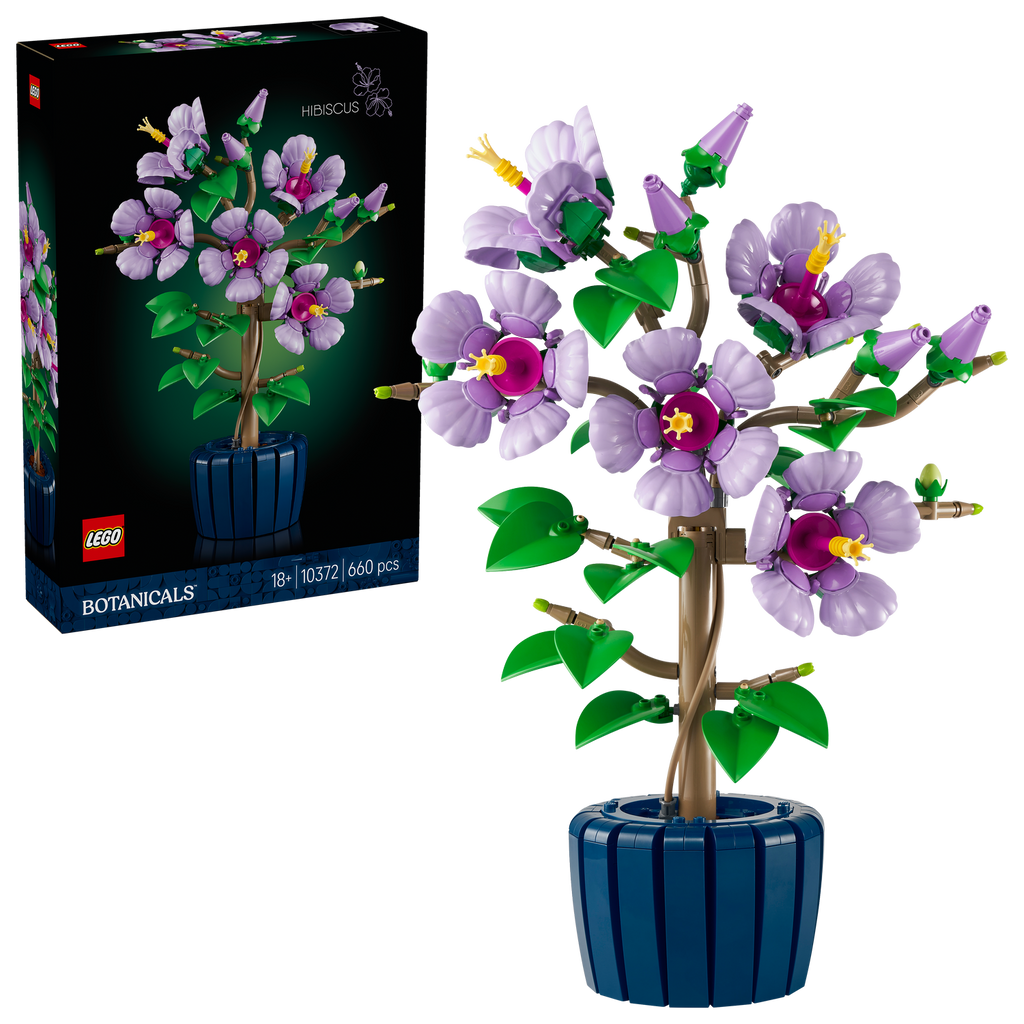LEGO® Botanicals Hibiscus - Mô hình lắp ráp hoa dâm bụt - LEGO 10372