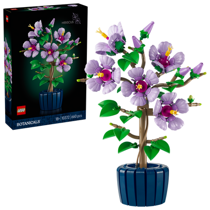LEGO® Botanicals Hibiscus - Mô hình lắp ráp hoa dâm bụt - LEGO 10372