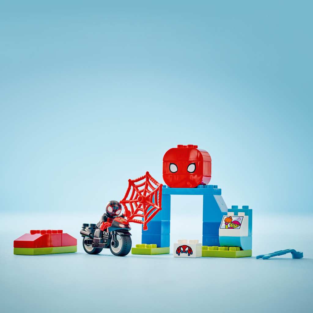 LEGO® DUPLO® Marvel Spin's Motorcycle Adventure - Đồ chơi lắp ráp xe máy Spin và mô hình siêu anh hùng LEGO 10424 - Hình ảnh bổ sung 5