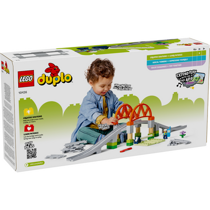 LEGO® DUPLO™ Train Bridge and Tracks Expansion Set - Bộ Mở Rộng Cầu Và Đường Ray Tàu Hỏa LEGO 10426 - Hình ảnh bổ sung 9