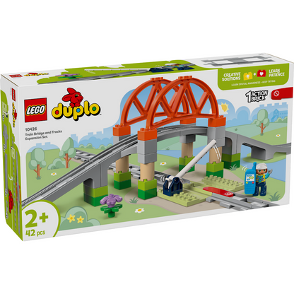 LEGO® DUPLO™ Train Bridge and Tracks Expansion Set - Bộ Mở Rộng Cầu Và Đường Ray Tàu Hỏa LEGO 10426 - Hình ảnh sản phẩm