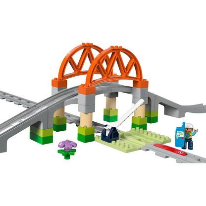 LEGO® DUPLO™ Train Bridge and Tracks Expansion Set - Bộ Mở Rộng Cầu Và Đường Ray Tàu Hỏa LEGO 10426 - Hình ảnh chi tiết 2