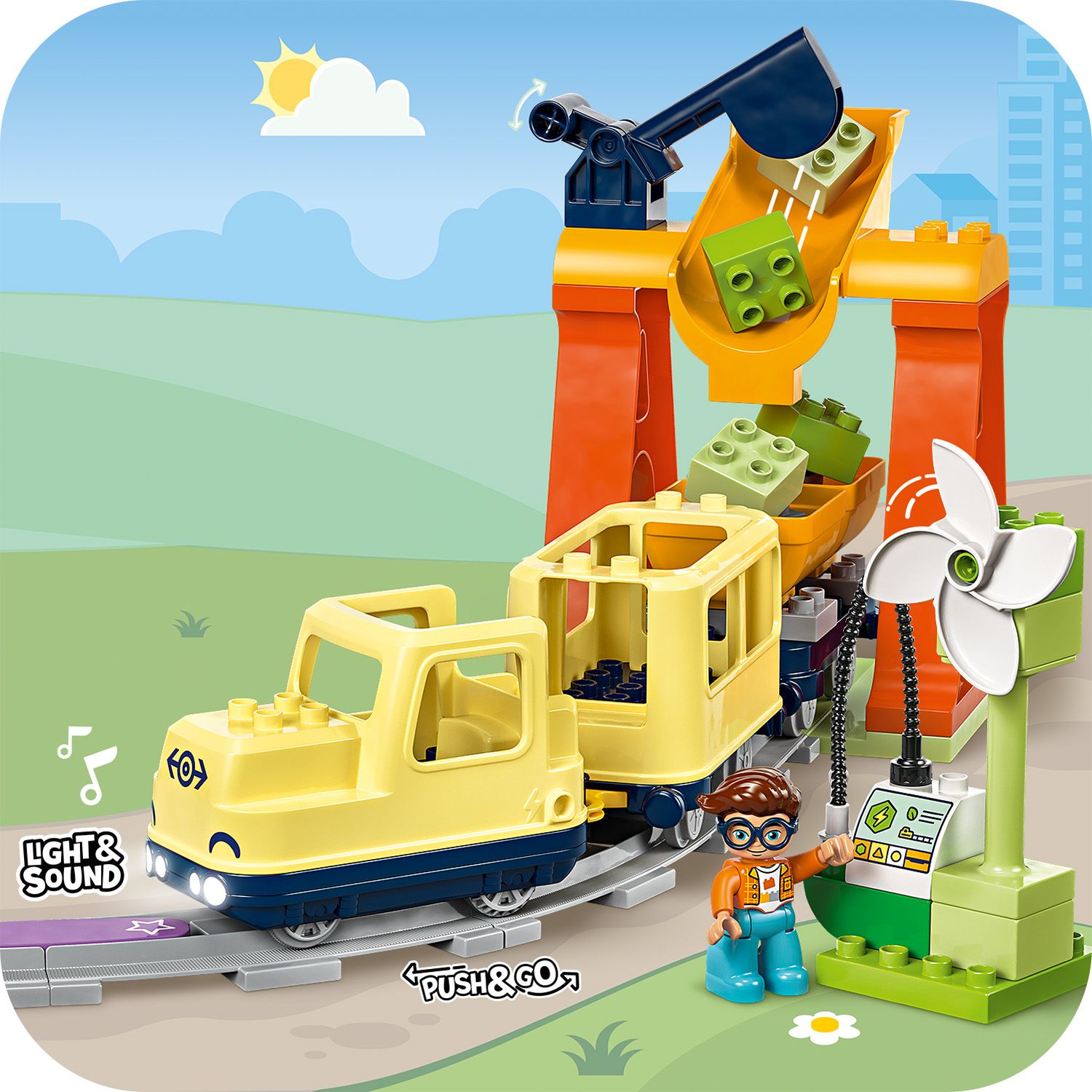 LEGO® DUPLO™ Big Interactive Community Train - Đồ chơi đoàn tàu thông minh cho bé (10428) - Hình ảnh bổ sung 7