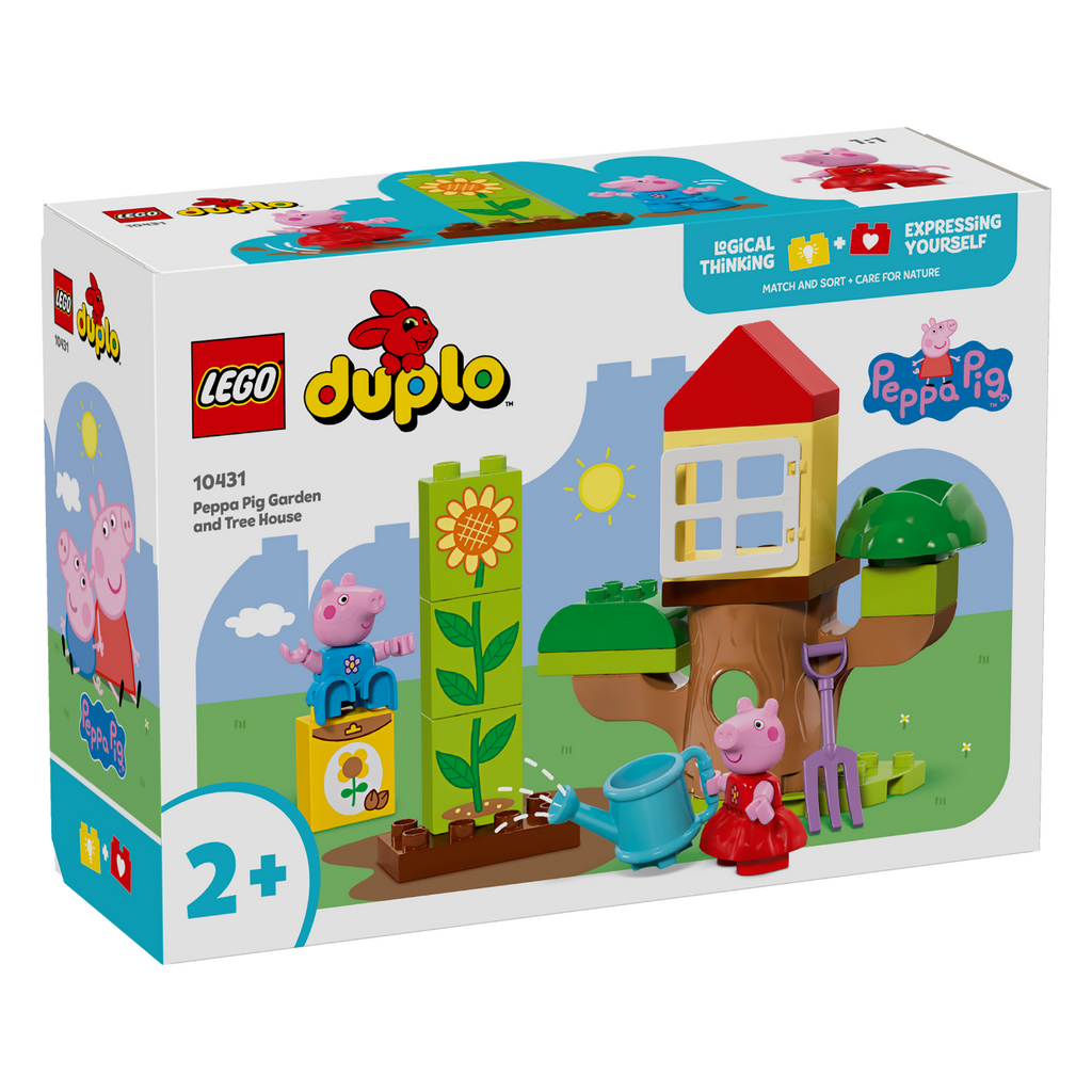LEGO® DUPLO™ Peppa Pig Garden and Tree House (10431) Đồ Chơi Lắp Ráp Khu Vườn Và Ngôi Nhà Trên Cây LEGO - Hình ảnh sản phẩm